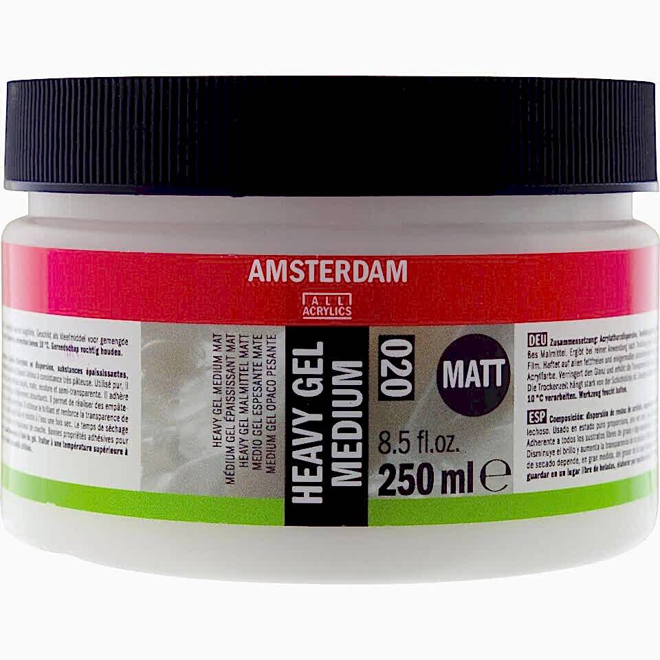 AMSTERDAM HEAVY GEL MEDIUM MATT 020 250ML