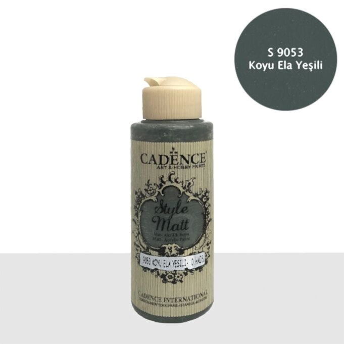 S9053 Koyu Ela Yeşil Mat Akrilik Boya