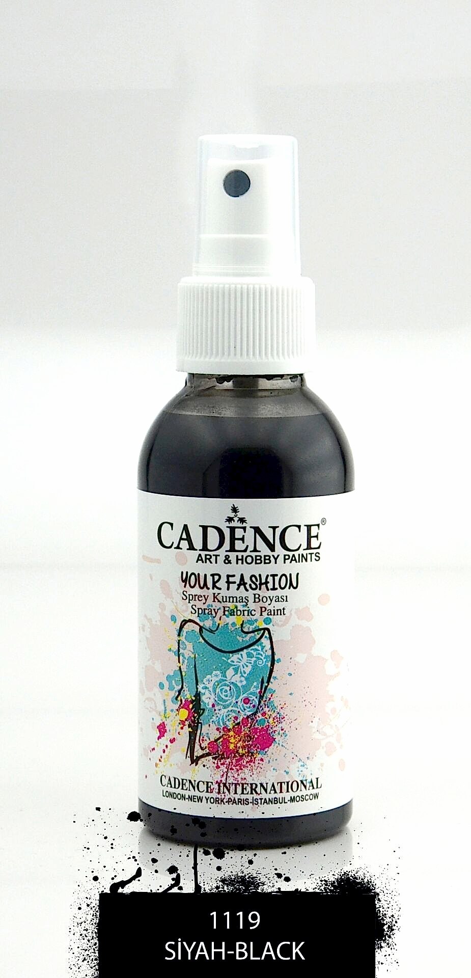 KUMAŞ SPREY BOYA 1119 SİYAH 100ML