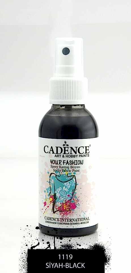 KUMAŞ SPREY BOYA 1119 SİYAH 100ML