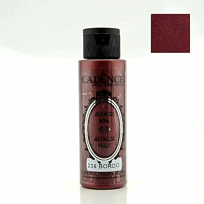 METALİK SEDEFLİ BOYA 236 BORDO 70ML