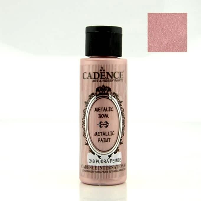240 Pudra Pembe 70ML Metalik Boya