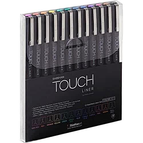 TOUCH LINER SET OF 12 COLORS [BRUSH] COLOR