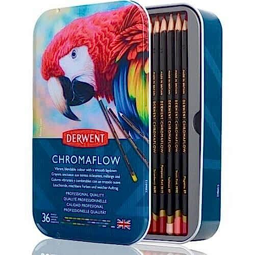 DERWENT CHROMAFLOW 36'LI METAL KUTU YENİ