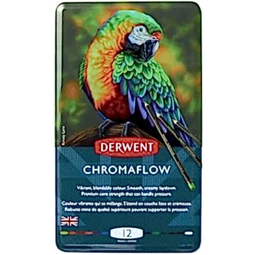DERWENT CHROMAFLOW 12'Lİ METAL KUTU YENİ