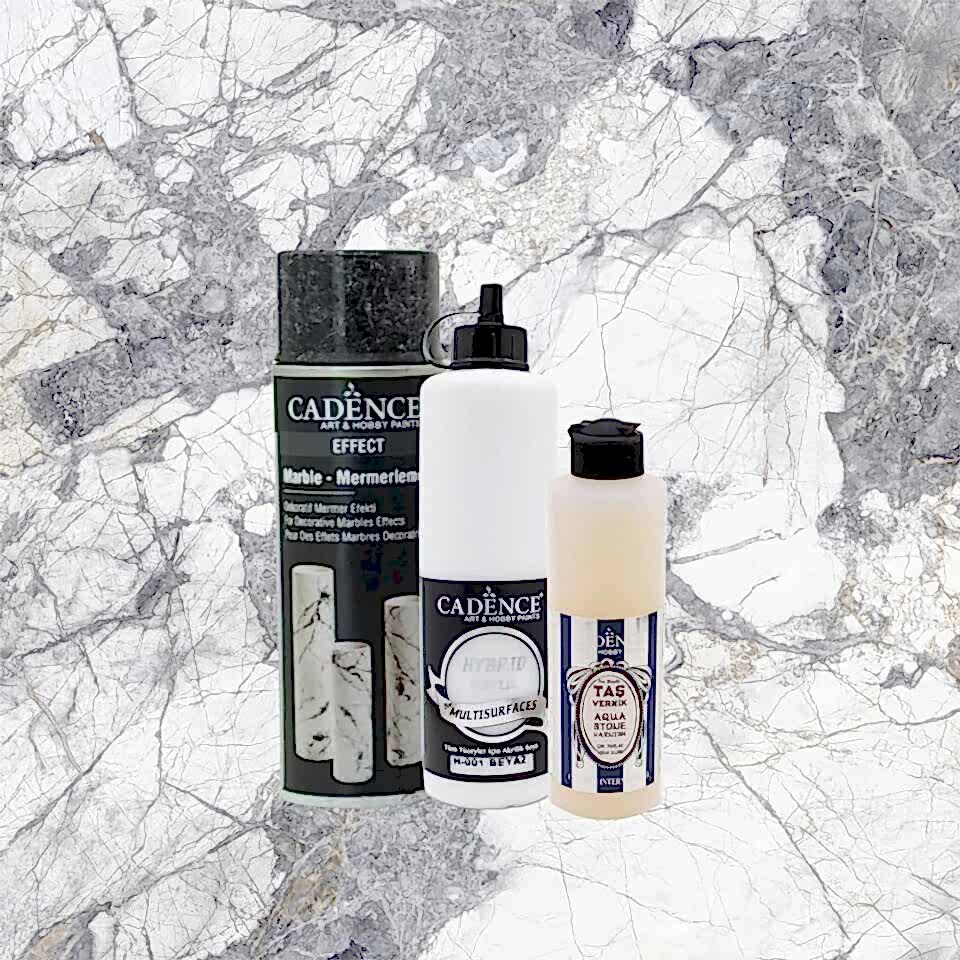 Cadence Gümüş Mermer Efekti Yapım Seti