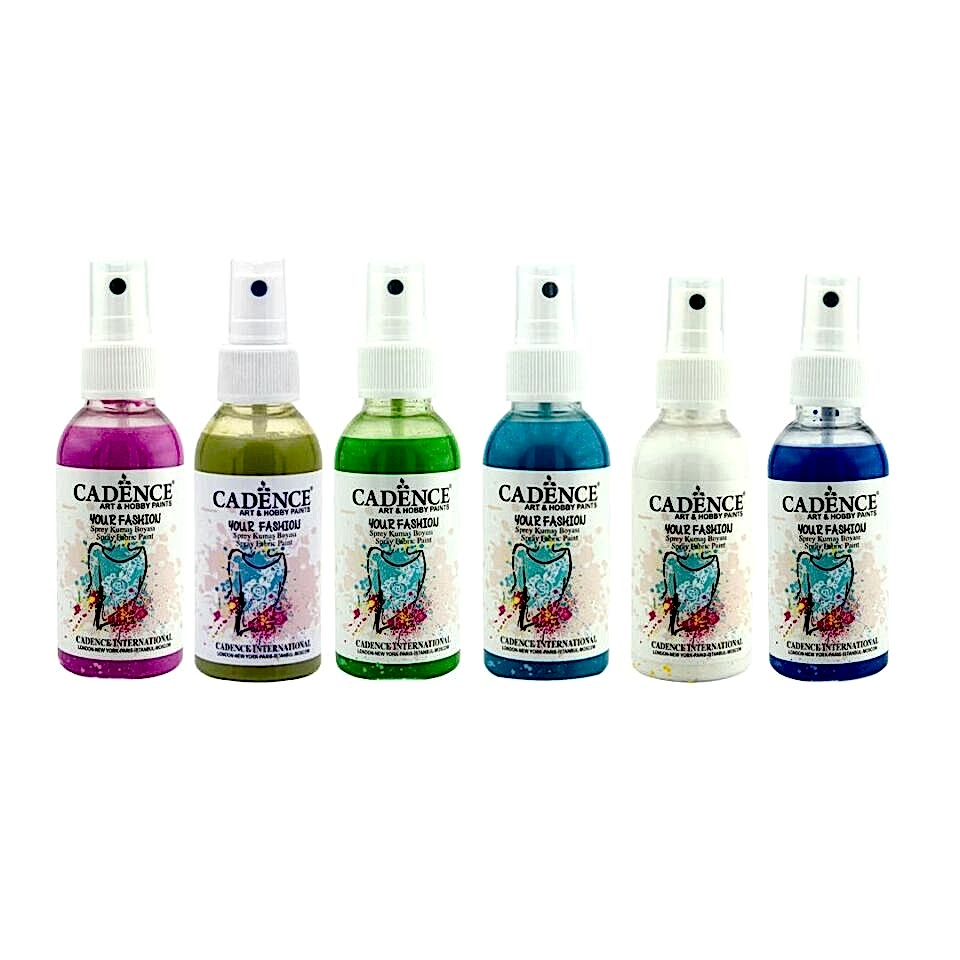 CADENCE SPREY KUMAŞ BOYASI 100ML 6LI SET