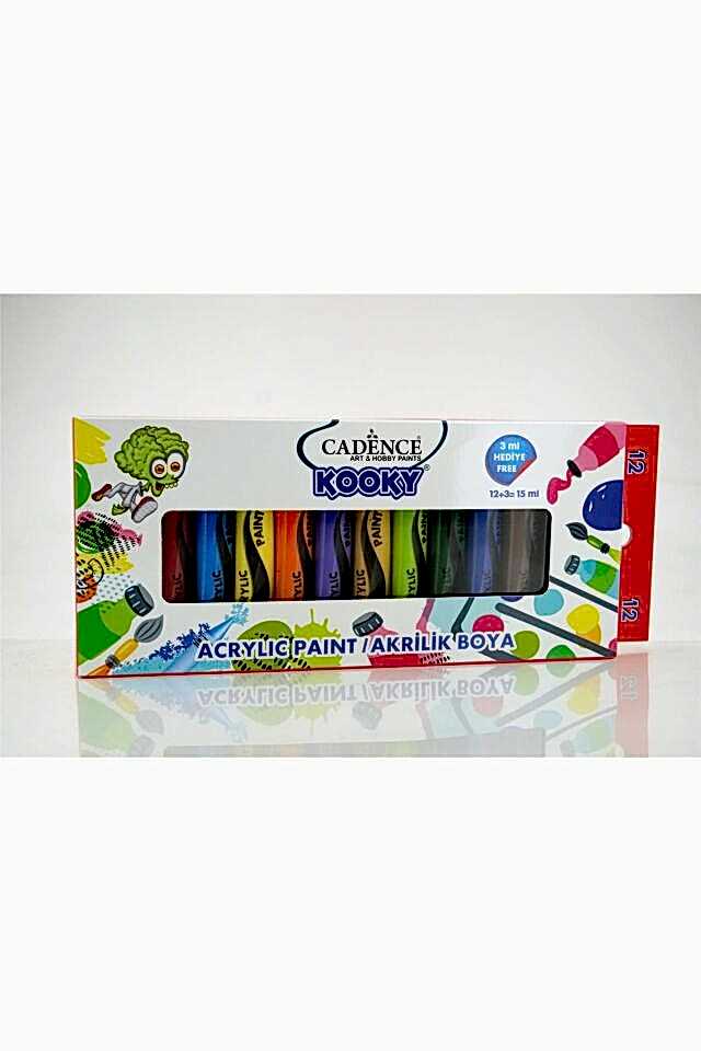 CADENCE KOOKY AKRİLİK 12'Lİ SET 15ML