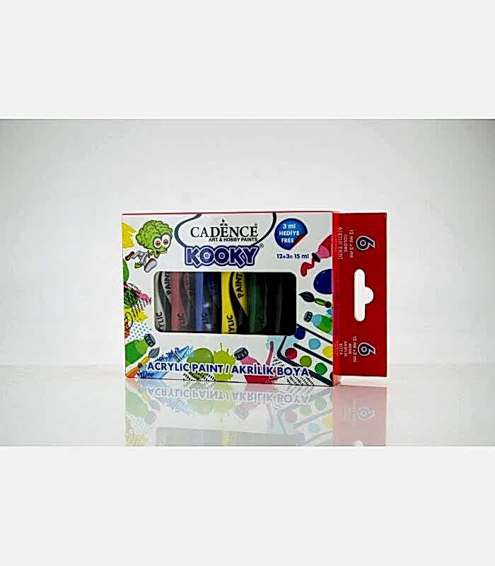 CADENCE KOOKY AKRİLİK 6'LI SET ( OPAK ) 15ML