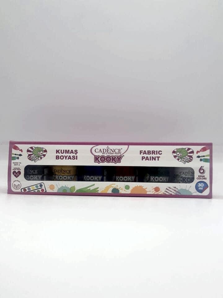 CADENCE KOOKY KUMAŞ BOYASI 6'LI 30ML