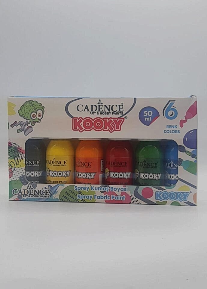 CADENCE KOOKY SPREY KUMAŞ BOYA 6'LI 50ML