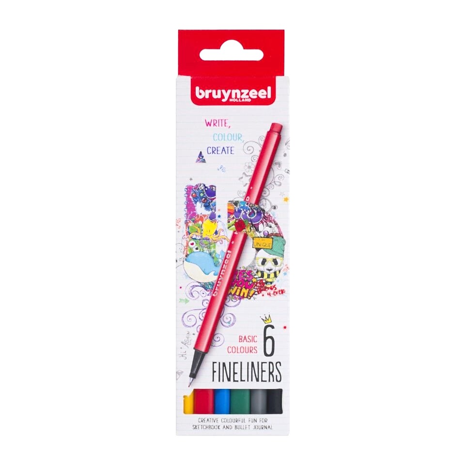 BRUYNZEEL FINELINER 0.4 MM SET 6 RENK (BASIC)
