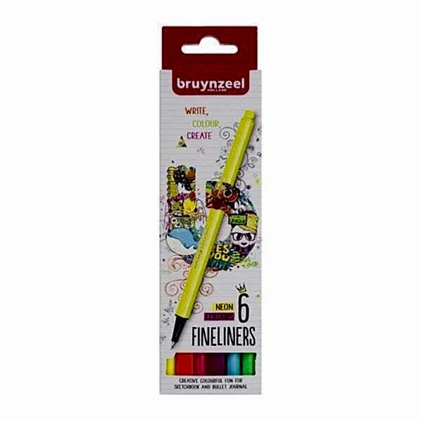 BRUYNZEEL FINELINER 0.4 MM SET 6 RENK (NEON)