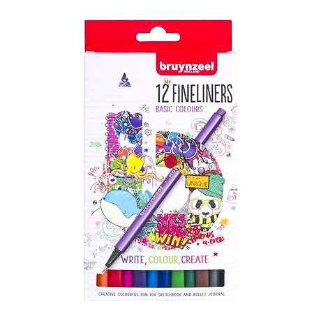 BRUYNZEEL FINELINER 0.4 MM SET 12 RENK