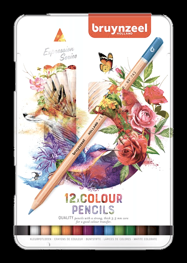 BRUYNZEEL EXPRESSION COLOUR 12'Lİ KURU KALEM BOYA SETİ