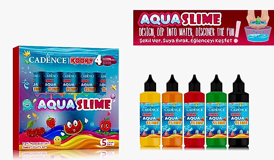 KOOKY AQUASLIME TATLI MEYVELER SETİ 5X90ML