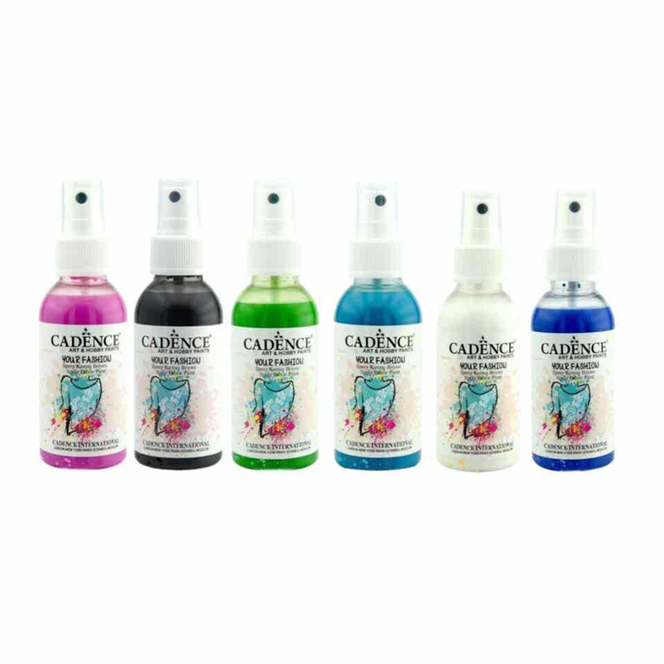 CADENCE SPREY KUMAŞ BOYASI 100ML 6LI SET