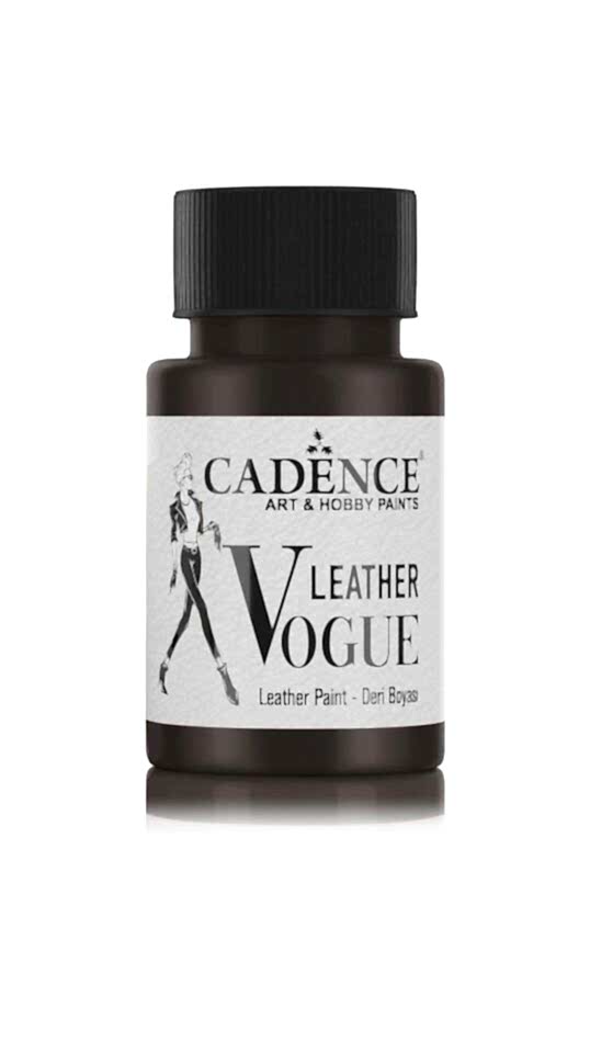 LEATHER VOGUE DERİ BOYASI METALİK LVM-09 SİYAH 50 ML
