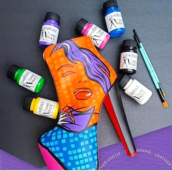 LEATHER VOGUE DERİ BOYASI METALİK LVM-09 SİYAH 50 ML