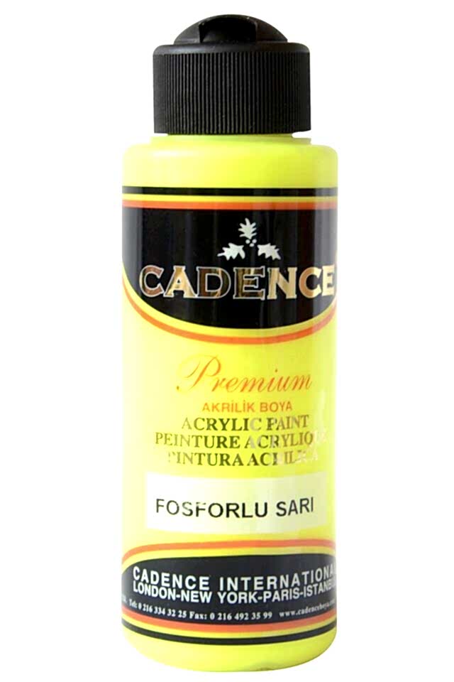 FOSFORLU PREMIUM AKRİLİK SARI 120ML