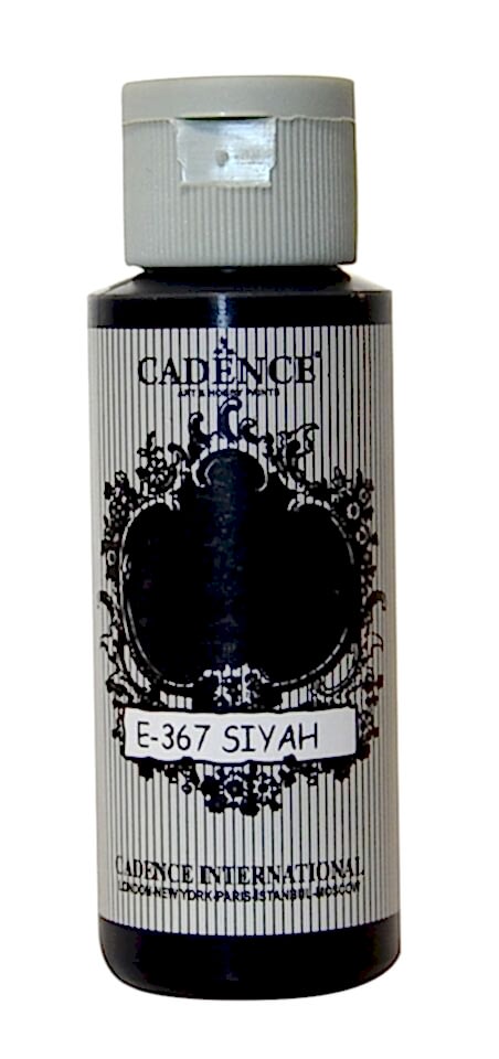 ENAMEL CAM BOYASI E-367 SİYAH 59ML