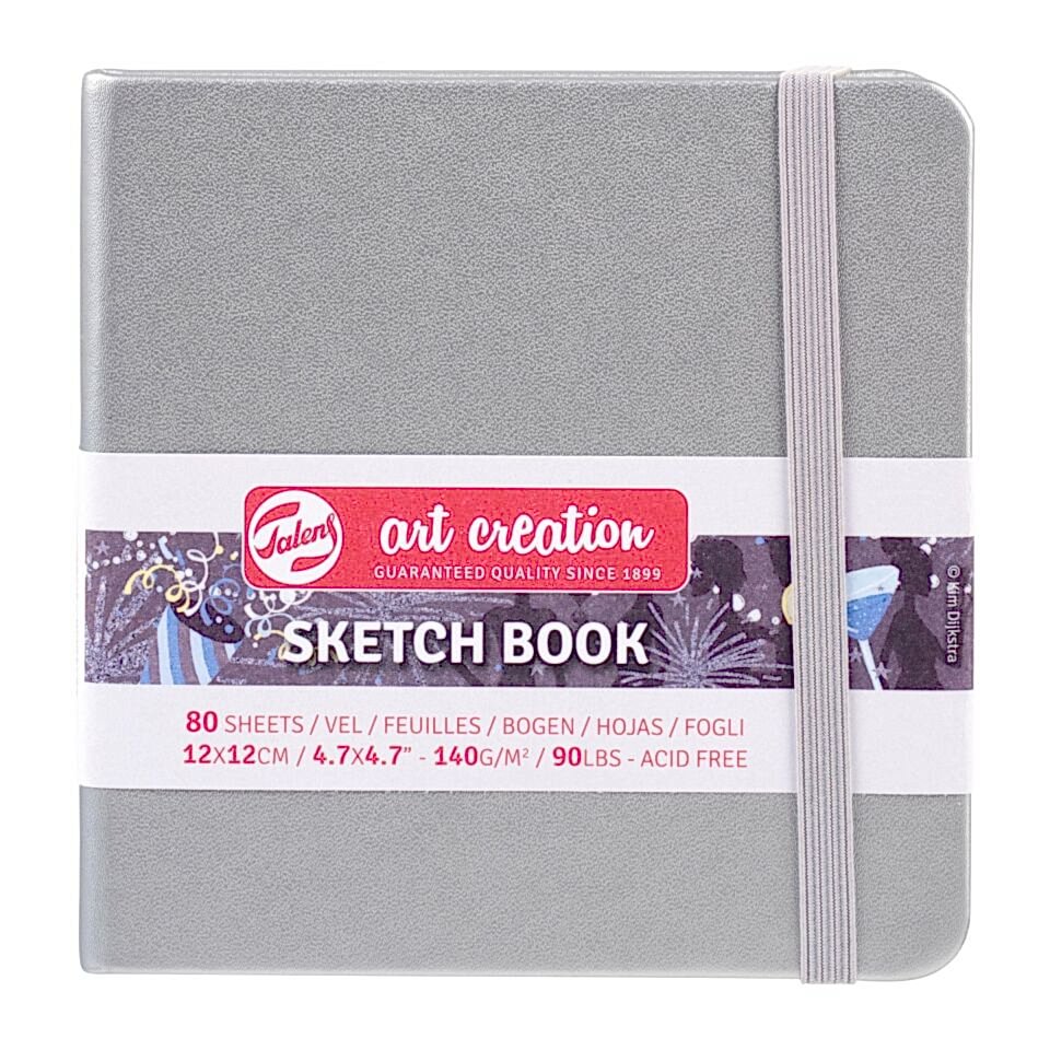 TAC SKETCH BOOK SHINY SILVER 12X12 140GR