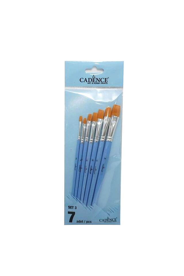 DÜZ KESİK FIRÇA SETİ 7'Lİ