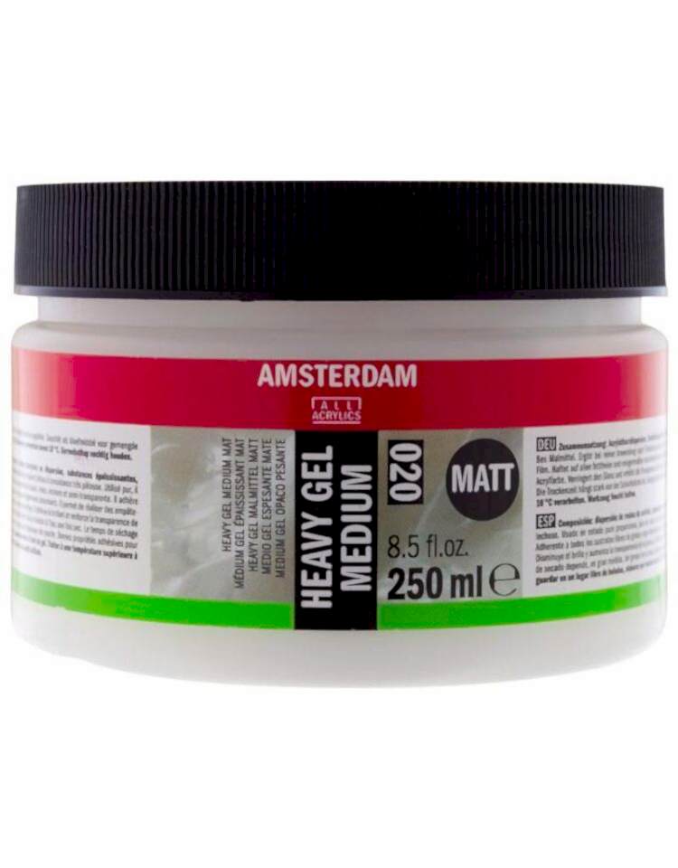 AMSTERDAM EXTRA HEAVY GEL MEDIUM MATT 022 250ML