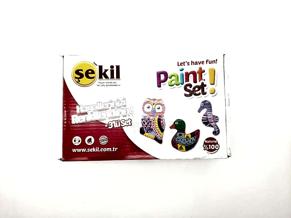 3LÜ EL YAPIMI OBJE SERAMİK SETİ