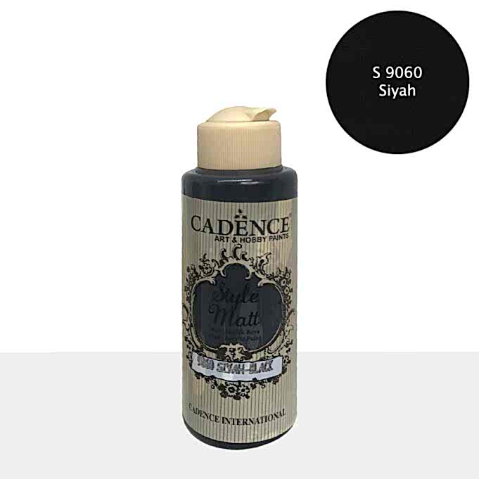 S9060 Siyah Mat Akrilik Boya