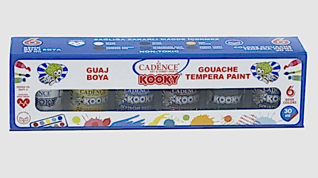 CADENCE KOOKY GUAJ BOYA ( TEMPERA ) 6'LI  SET 30ML