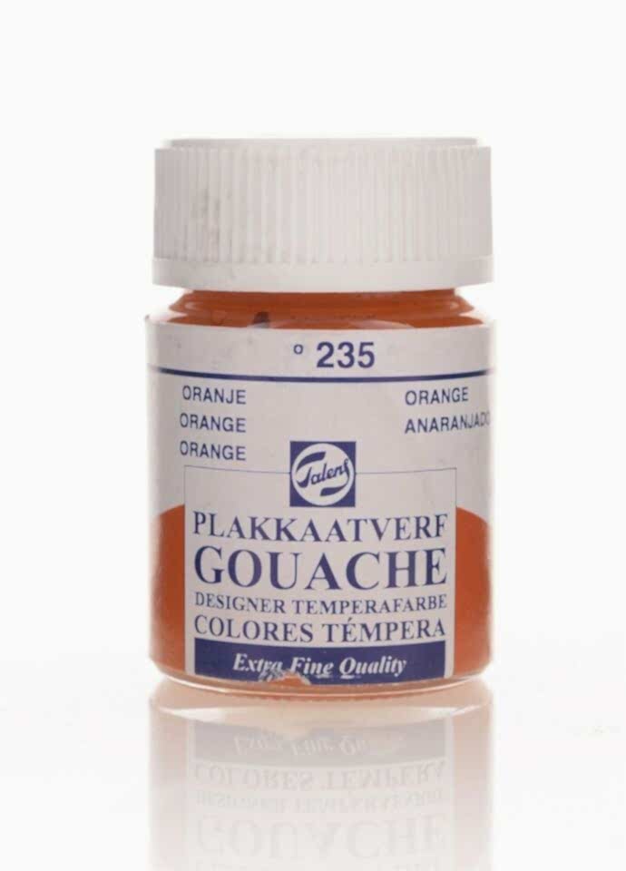 TALENS GOUACHE JAR 16ML ORANGE