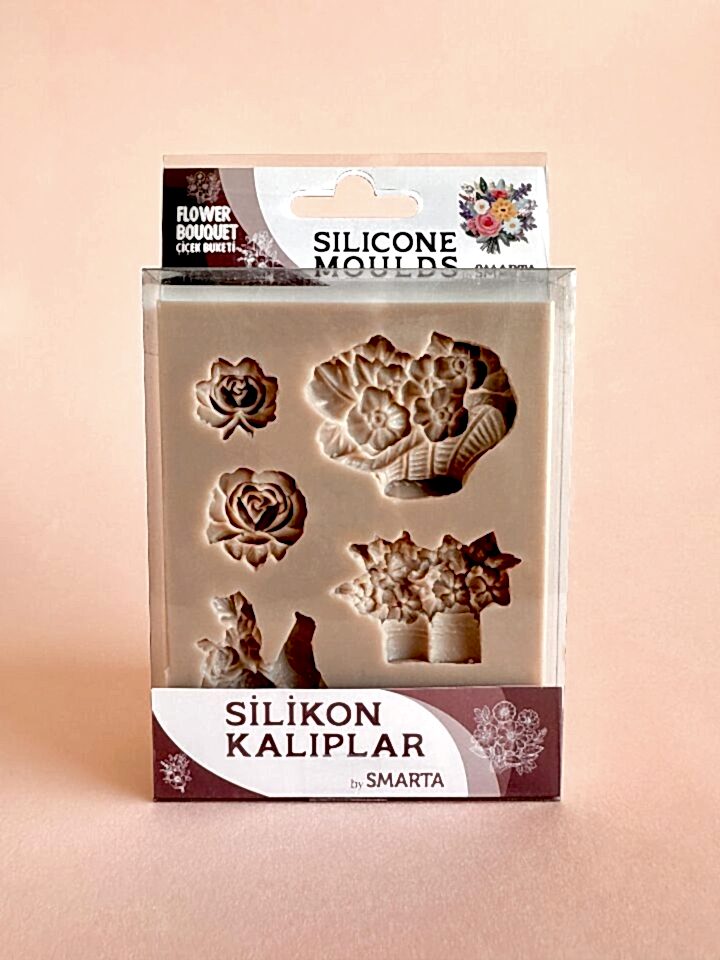 Smarta Silikon Kalıp-Çiçek Buketi Seti