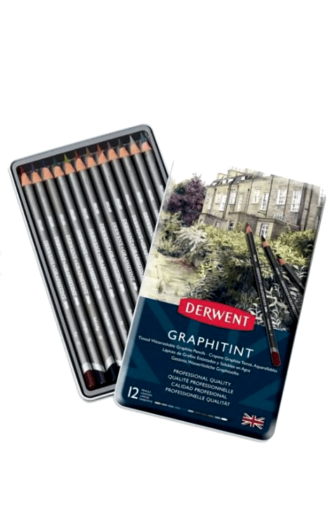 DERWENT GRAPHİTİNT 12'Lİ METAL KUTU