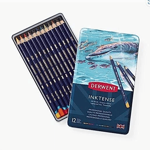 DERWENT INKTENSE 12'Lİ METAL KUTU