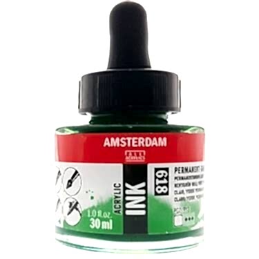 AMSTERDAM AKRİLİK MÜREKKEP 30 ML PERM.GREEN LT