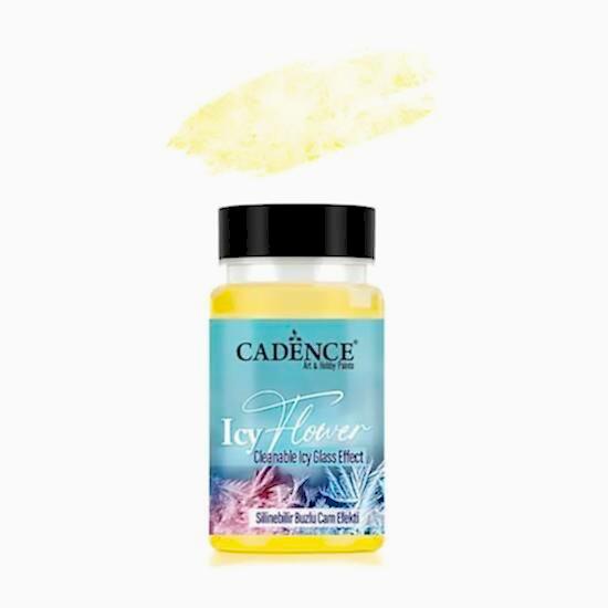 ICY FLOWER SİLİNEBİLİR BUZLU CAM EFEKTİ IF-02 SARI 90ML