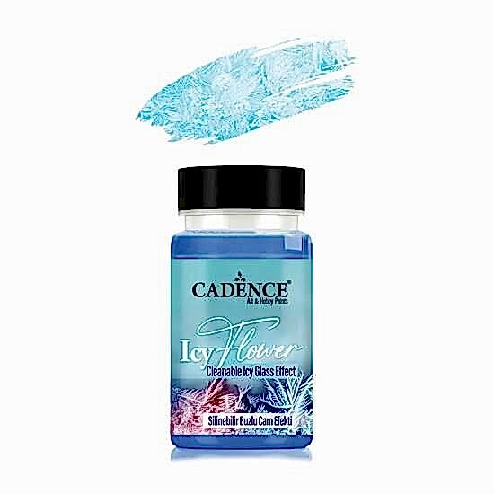 ICY FLOWER SİLİNEBİLİR BUZLU CAM EFEKTİ IF-05 MAVİ 90ML