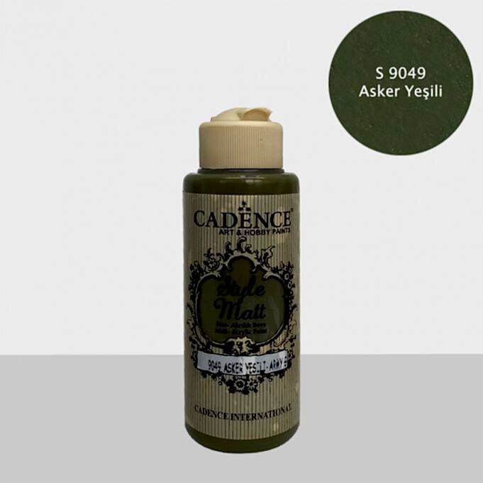 S9049 Asker Yeşili Mat Akrilik Boya