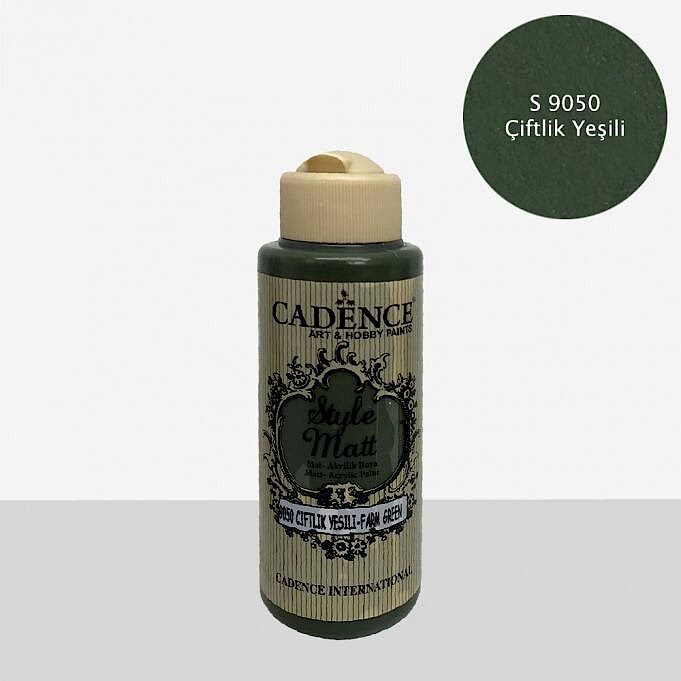 STYLE MAT AKRİLİK BOYA S-9050 ÇİFTLİK YEŞİLİ 120ML