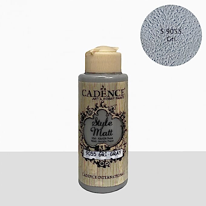 STYLE MAT AKRİLİK BOYA S-9055 GRİ 120ML