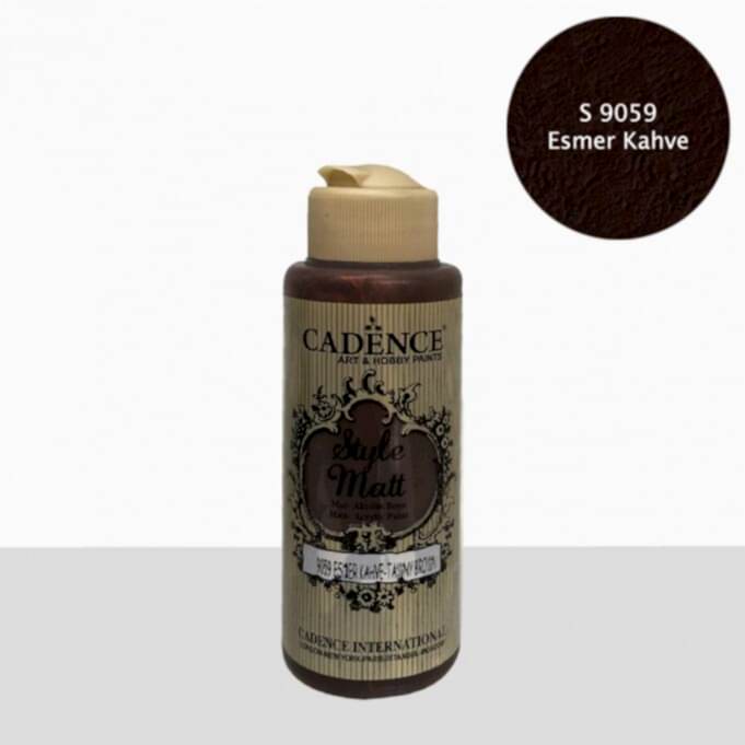 S9059 Esmer Kahve Mat Akrilik Boya