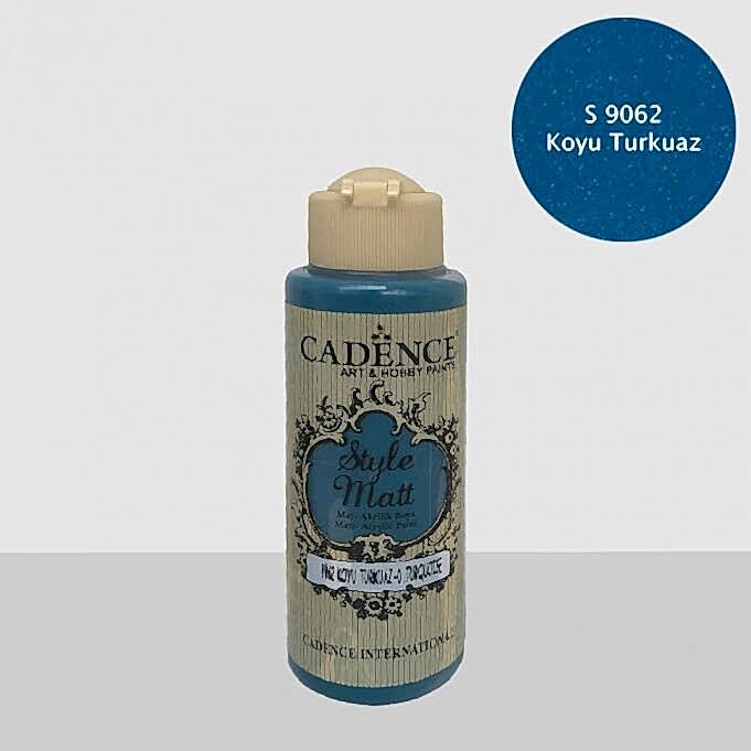 STYLE MAT AKRİLİK BOYA S-9062 KOYU TURKUAZ 120ML