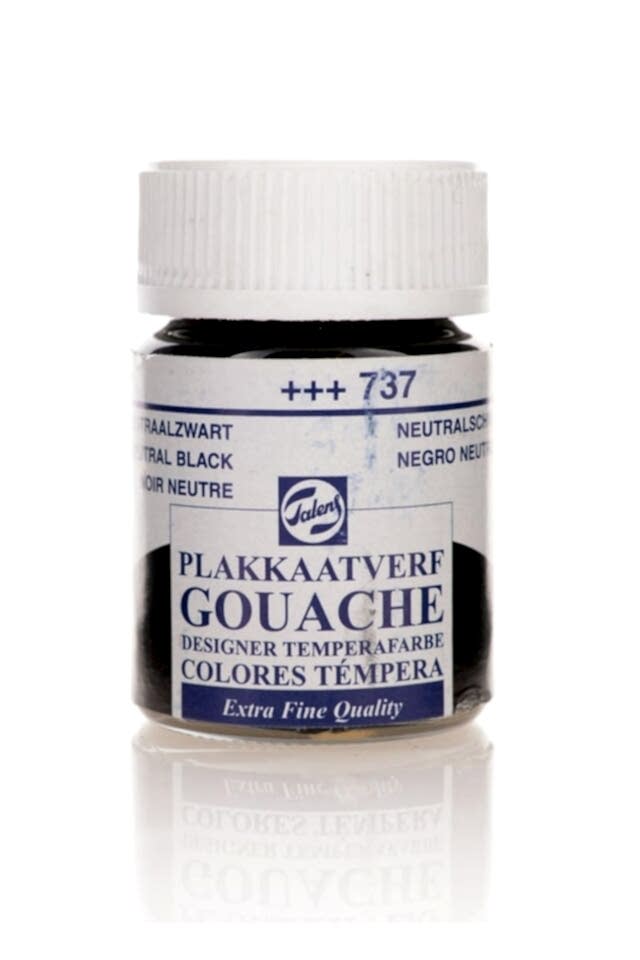 TALENS GOUACHE JAR 16ML NEUTRAL BLACK
